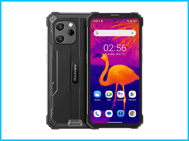 BLACKVIEW RUGGED PHONE WITH FLIR® LEPTON® THERMAL IMAGING CAMERA